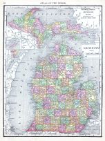 Michigan, World Atlas 1913